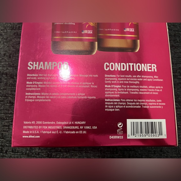 Difeel Rice Water Shampoo and Conditioner Set full size - Picture 3 of 5